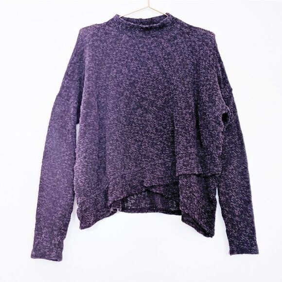 Aeo Asymmetrical Mock Neck Long Sleeve Top Large - Picture 1 of 4